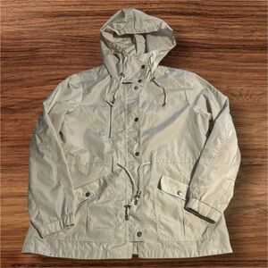 Macintosh New England Jacket Women’s Size L Cream Windbreaker Lightweight